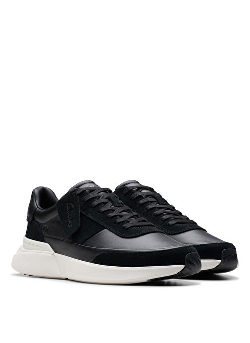 Clarks Siyah Erkek Deri Sneaker Craft Pace - Görsel 5