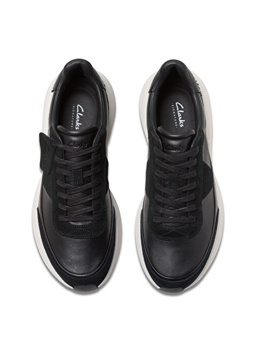 Clarks Siyah Erkek Deri Sneaker Craft Pace - Görsel 6