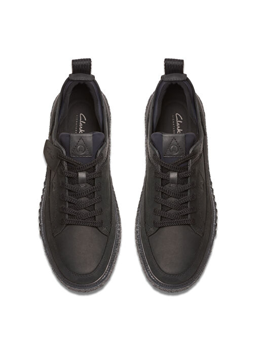 Clarks Siyah Erkek Nubuk Sneaker Somerset Lace - Görsel 6