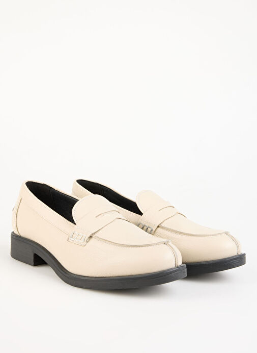 Hush Puppies Kırık Beyaz Kadın Deri Loafer 725023-444 - Görsel 3