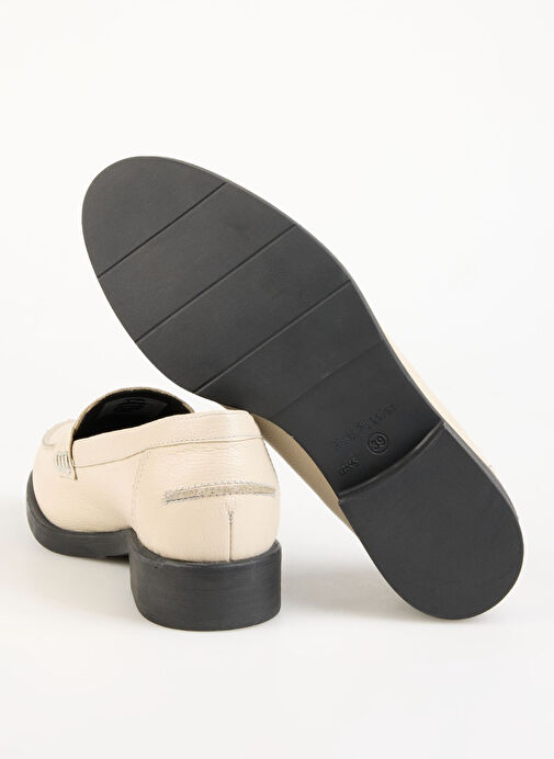 Hush Puppies Kırık Beyaz Kadın Deri Loafer 725023-444 - Görsel 6