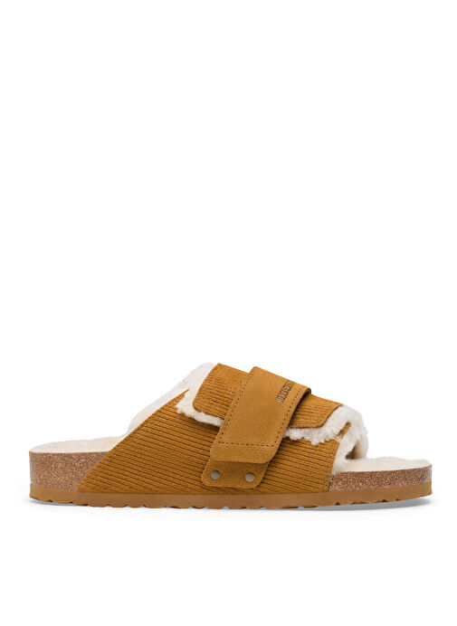 Birkenstock Taba Erkek Süet Ev Terliği KYOTO TEDDY VL GEPRÄGT - Görsel 2
