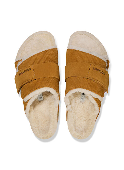 Birkenstock Taba Erkek Süet Ev Terliği KYOTO TEDDY VL GEPRÄGT - Görsel 4