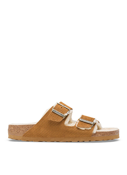Birkenstock Taba Erkek Süet Ev Terliği ARIZONA TEDDY VL GEPRÄGT LAF - Görsel 2