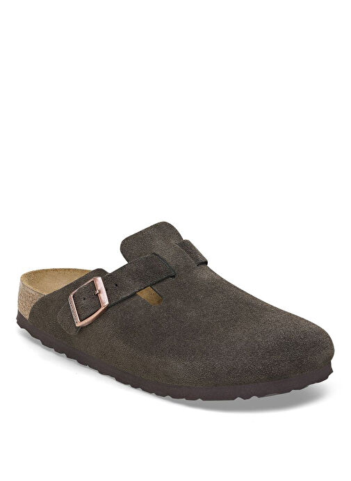 Birkenstock Koyu Kahverengi Kadın Süet Terlik 1027460 - Görsel 3