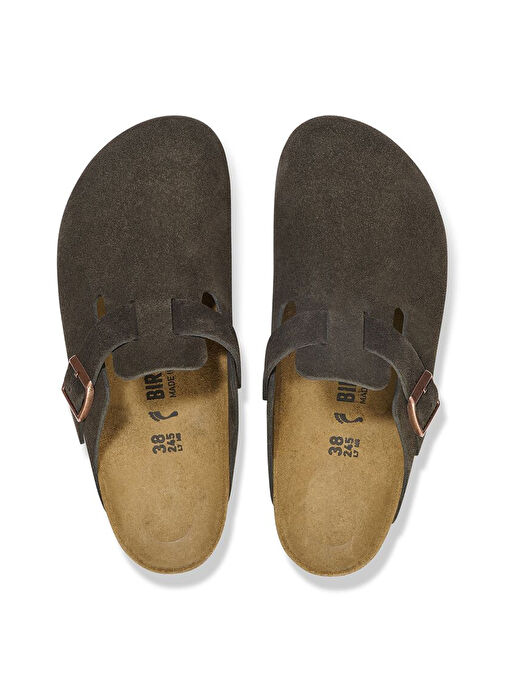 Birkenstock Koyu Kahverengi Kadın Süet Terlik 1027460 - Görsel 4