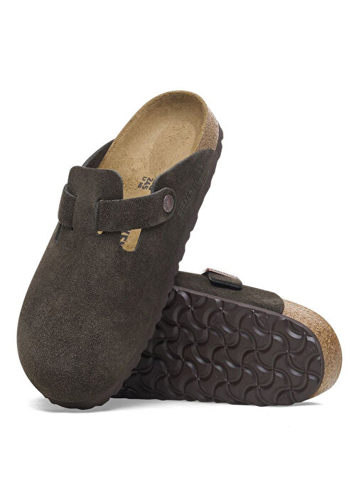 Birkenstock Koyu Kahverengi Kadın Süet Terlik 1027460 - Görsel 6