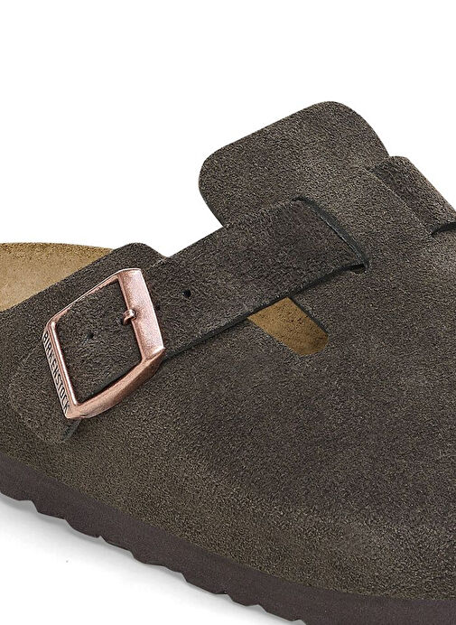 Birkenstock Koyu Kahverengi Kadın Süet Terlik 1027460 - Görsel 7