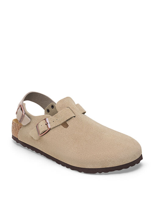 Birkenstock Bej Erkek Süet Ev Terliği TOKIO VL - Görsel 3