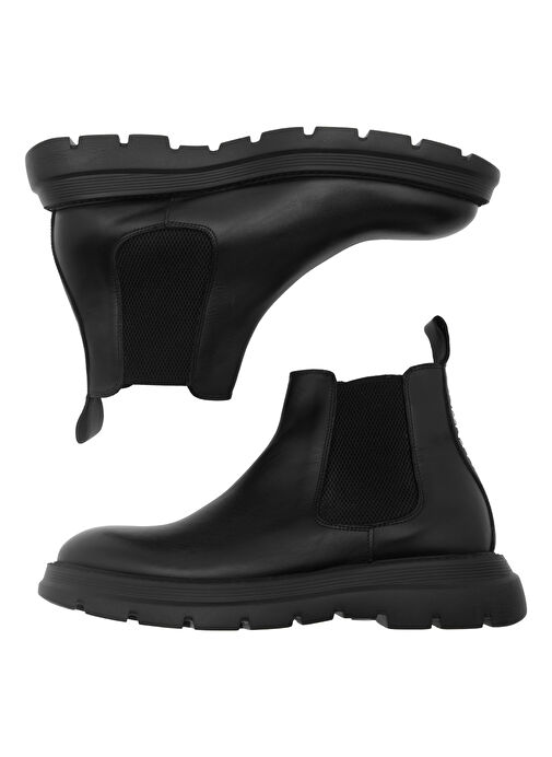 Valentino Siyah Erkek Deri Bot DRESS - Görsel 5