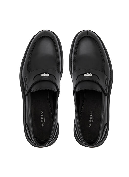 Valentino Siyah Erkek Deri Loafer DRESS - Görsel 4
