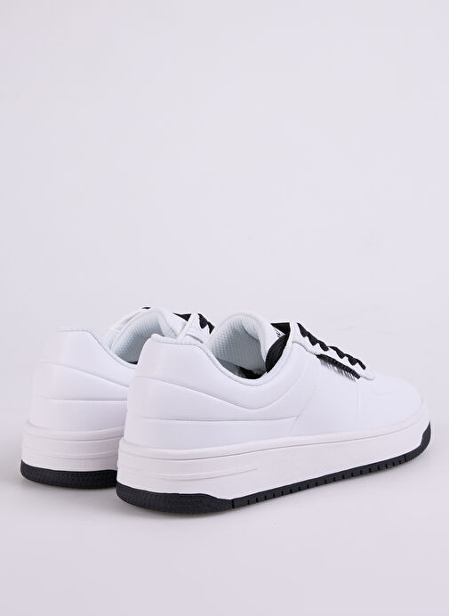 Just Cavalli Beyaz-Siyah Erkek Deri Sneaker FONDO AZULA DIS.8 - Görsel 4