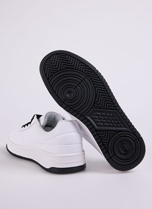 Just Cavalli Beyaz-Siyah Erkek Deri Sneaker FONDO AZULA DIS.8 - Görsel 5