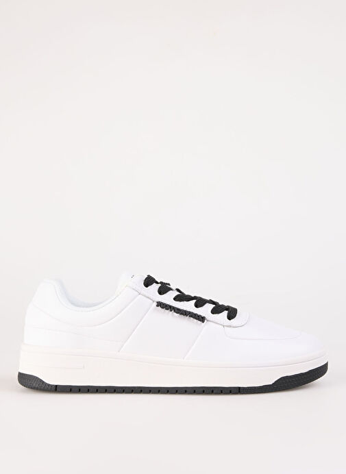 Just Cavalli Beyaz-Siyah Erkek Deri Sneaker FONDO AZULA DIS.8 - Görsel 6