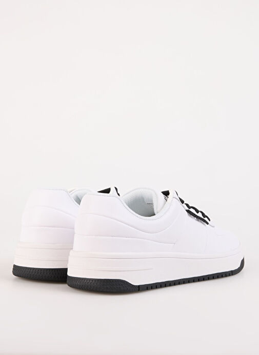 Just Cavalli Beyaz-Siyah Erkek Deri Sneaker FONDO AZULA DIS.8 - Görsel 8