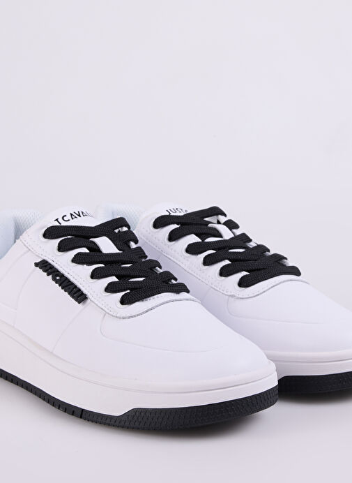 Just Cavalli Beyaz-Siyah Erkek Deri Sneaker FONDO AZULA DIS.8 - Görsel 11