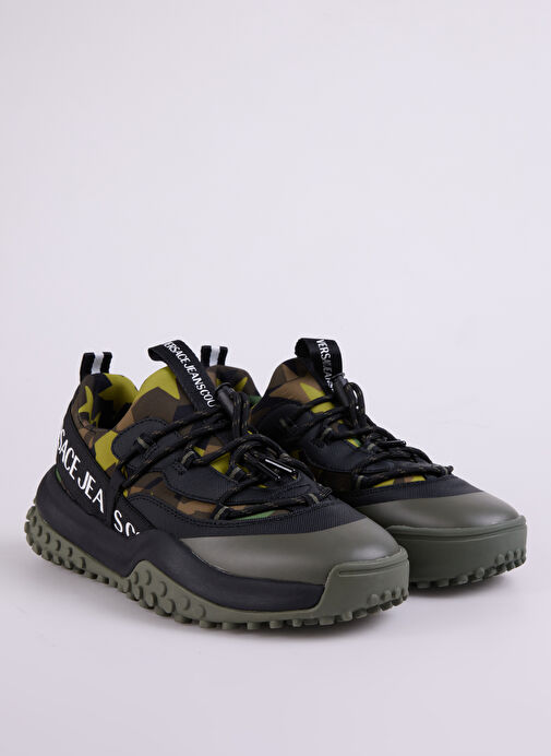 Versace Jeans Couture Siyah-Haki Erkek Sneaker FONDO HYBER DIS. SN2 - Görsel 3