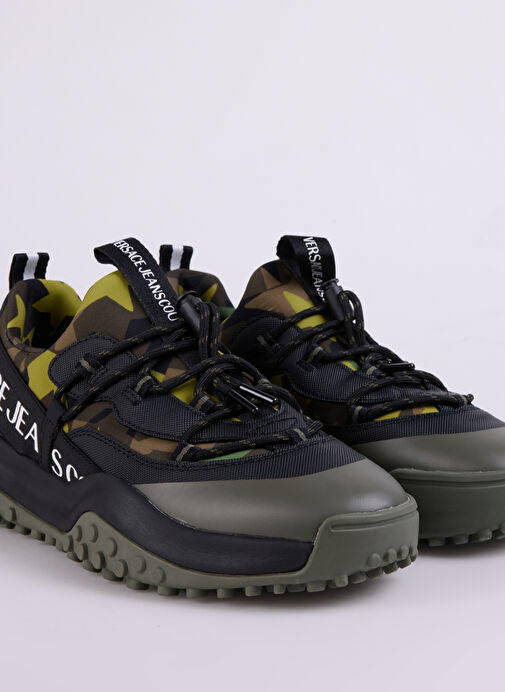 Versace Jeans Couture Siyah-Haki Erkek Sneaker FONDO HYBER DIS. SN2 - Görsel 6