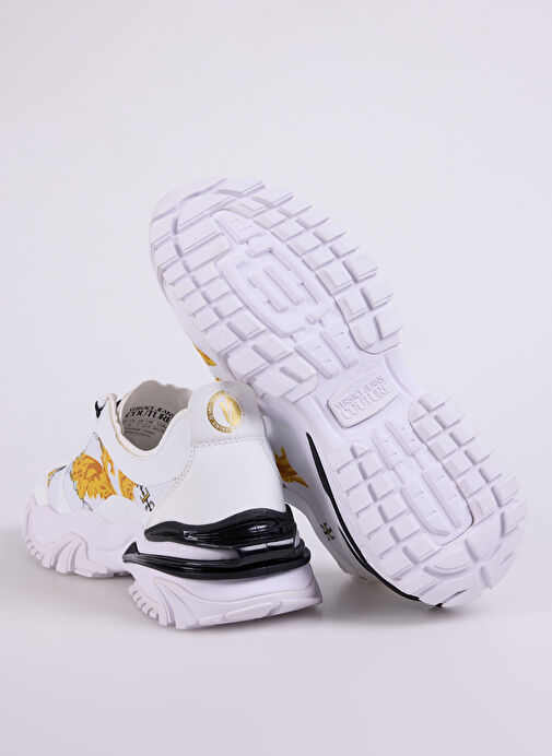 Versace Jeans Couture Beyaz-Altın Erkek Sneaker FONDO NEW TRAIL TREK DIS. 10 - Görsel 5