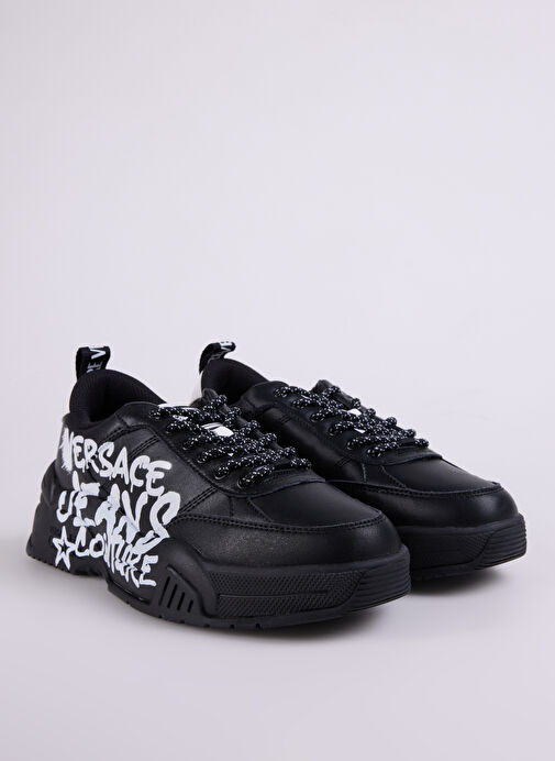 Versace Jeans Couture Beyaz-Siyah Erkek deri Sneaker FONDO STARGAZE DIS. SF1 - Görsel 3