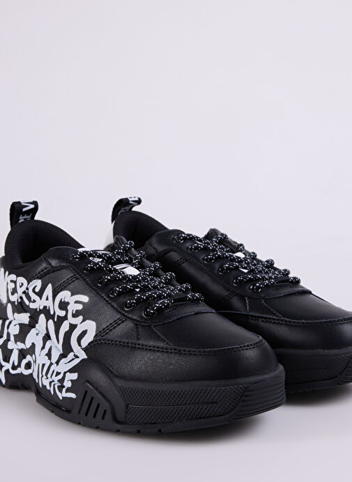 Versace Jeans Couture Beyaz-Siyah Erkek deri Sneaker FONDO STARGAZE DIS. SF1 - Görsel 6
