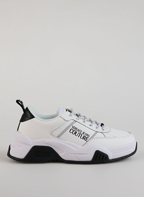 Versace Jeans Couture Beyaz-Siyah Erkek deri Sneaker FONDO STARGAZE DIS. SF1 - Görsel 2