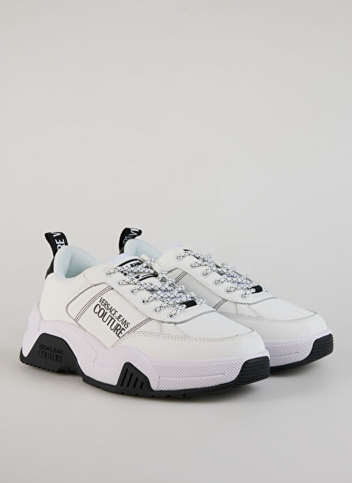 Versace Jeans Couture Beyaz-Siyah Erkek deri Sneaker FONDO STARGAZE DIS. SF1 - Görsel 3