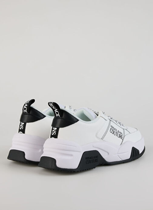 Versace Jeans Couture Beyaz-Siyah Erkek deri Sneaker FONDO STARGAZE DIS. SF1 - Görsel 4