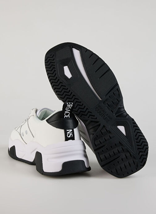 Versace Jeans Couture Beyaz-Siyah Erkek deri Sneaker FONDO STARGAZE DIS. SF1 - Görsel 5
