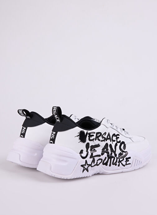 Versace Jeans Couture Siyah-Beyaz Erkek deri Sneaker FONDO STARGAZE DIS. SF1 - Görsel 4