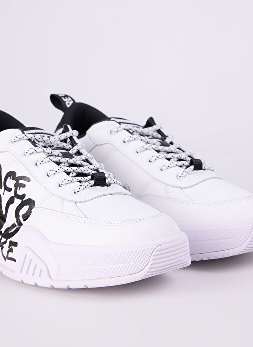 Versace Jeans Couture Siyah-Beyaz Erkek deri Sneaker FONDO STARGAZE DIS. SF1 - Görsel 6