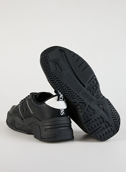 Versace Jeans Couture Beyaz-Siyah Erkek Deri Sneaker FONDO STARGAZE DIS. SF1 - Görsel 5