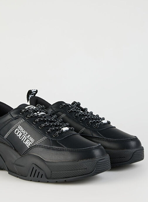 Versace Jeans Couture Beyaz-Siyah Erkek Deri Sneaker FONDO STARGAZE DIS. SF1 - Görsel 6