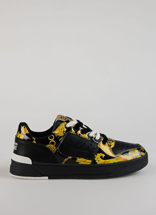 Versace Jeans Couture Siyah - Altın Erkek Deri Sneaker FONDO STARLIGHT DIS. SJ4 - Görsel 2