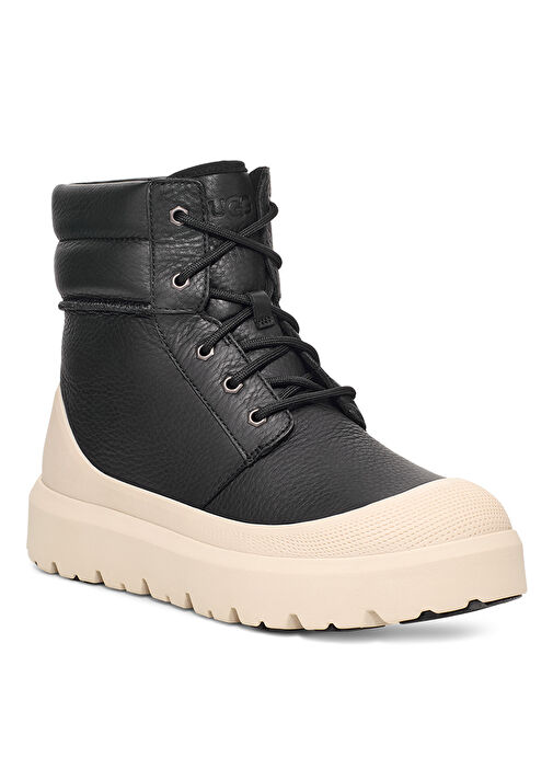 Ugg Siyah-Ekru Erkek Deri Bot Neumel High Weather Hybrid - Görsel 3
