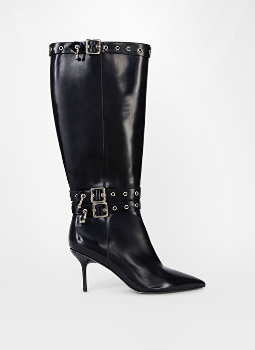 Chiara Ferragni Siyah Kadın Topuklu Çizme CF3450_001 - Görsel 2