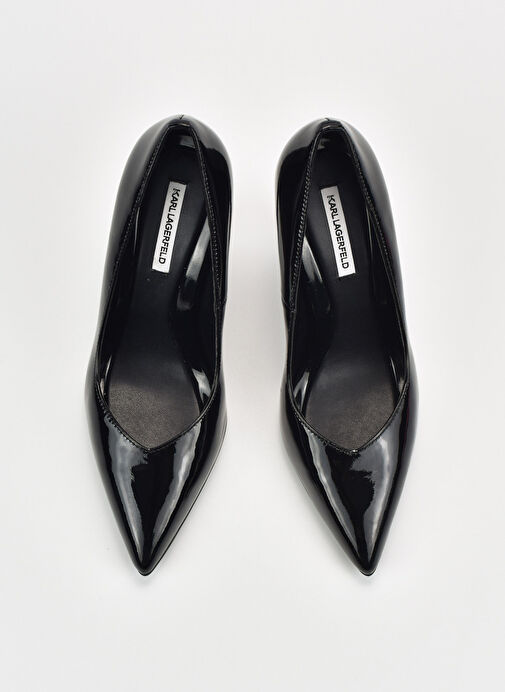 Karl Lagerfeld Siyah Kadın Deri Stiletto KL33514 1BP - Görsel 4