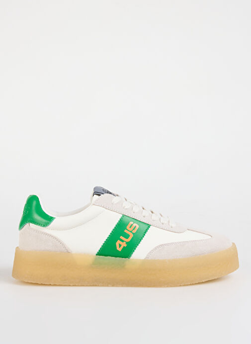 4Us Beyaz-Yeşil Erkek Sneaker MARK 100 - Görsel 2
