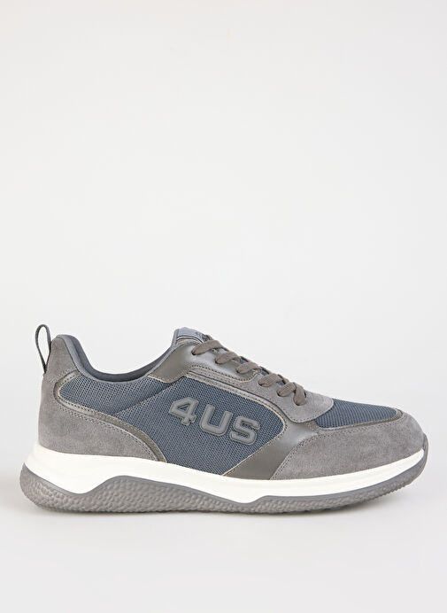 4Us Gri Erkek Sneaker DADDY 200 - Görsel 2