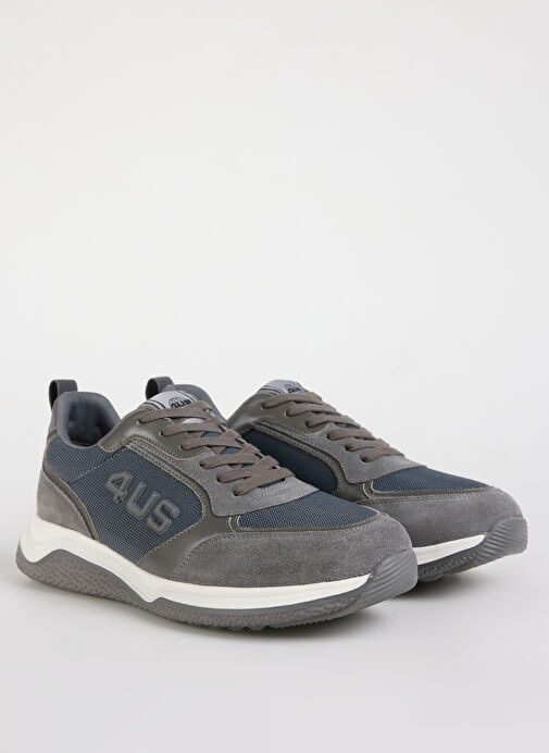 4Us Gri Erkek Sneaker DADDY 200 - Görsel 3