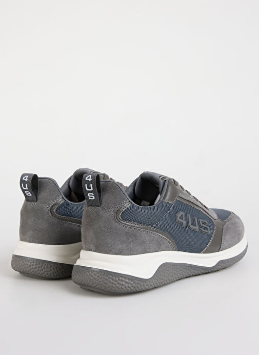 4Us Gri Erkek Sneaker DADDY 200 - Görsel 4