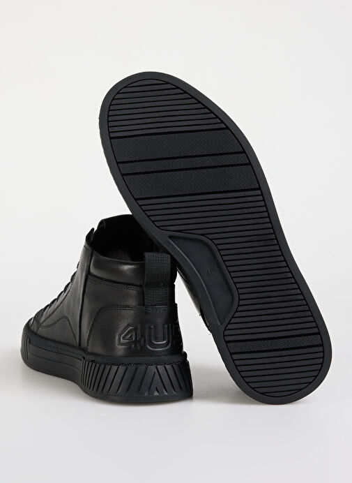 4Us Siyah Erkek Deri Sneaker SPORTDAY D-003 - Görsel 5