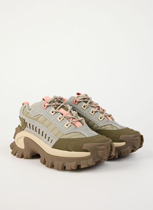 Caterpillar Bej-Yeşil Kadın Süet Sneaker 013G100955 - Görsel 3