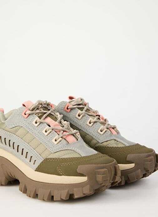 Caterpillar Bej-Yeşil Kadın Süet Sneaker 013G100955 - Görsel 6