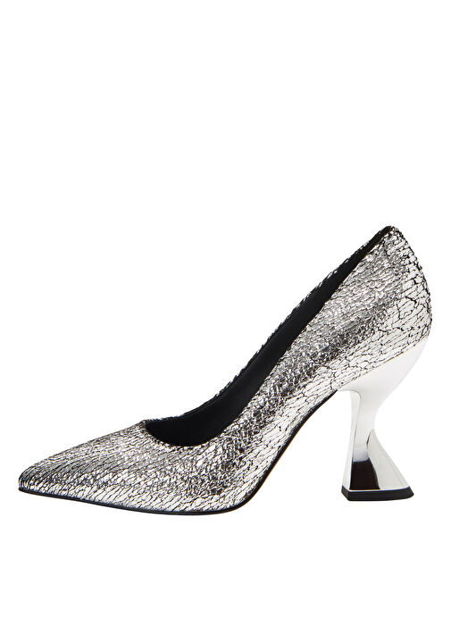 Katy Perry Gümüş Kadın Topuklu Ayakkabı KP3221 - Görsel 2