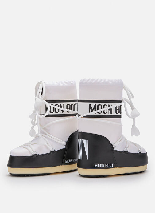 Moon Boot Siyah-Beyaz Kadın Kar Botu 2MONW2024036 - Görsel 4