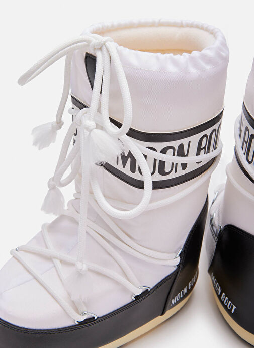 Moon Boot Siyah-Beyaz Kadın Kar Botu 2MONW2024036 - Görsel 5
