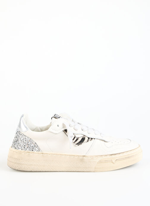 4B12 Beyaz Kadın Deri Sneaker HYPER-D835 - Görsel 2