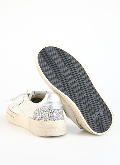 4B12 Beyaz Kadın Deri Sneaker HYPER-D835 - Görsel 5