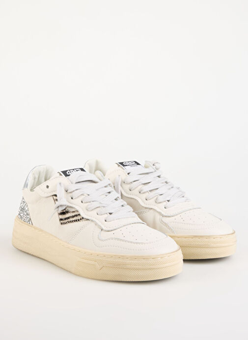 4B12 Beyaz Kadın Deri Sneaker HYPER-D835 - Görsel 8
